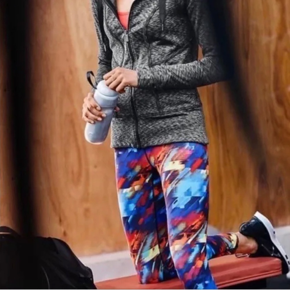 ATHLETA Size Small Compression Leggings Colorburst Sonar Leggings Multicolor - Picture 5 of 10